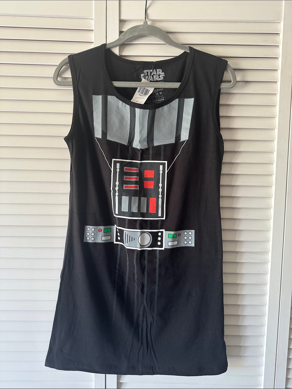 NWT Star Wars Darth Vader Black Graphic Sleeveless Dress/Tunic